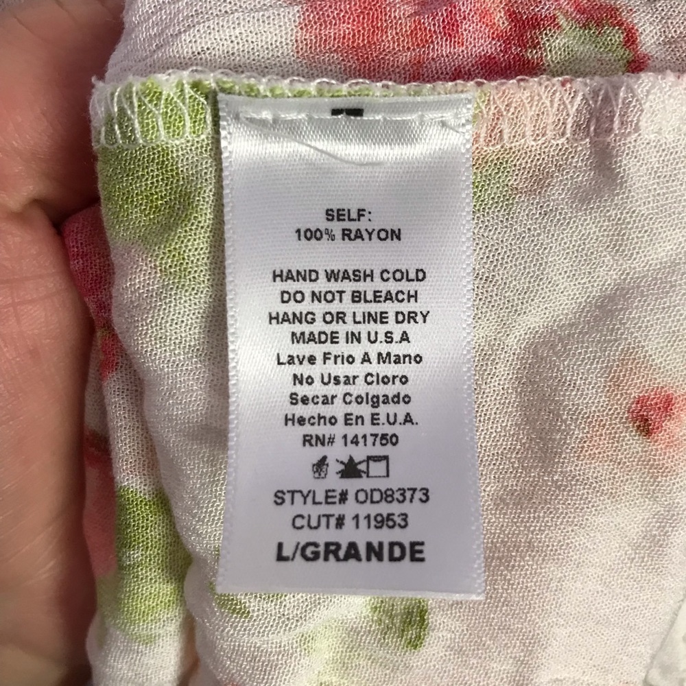 Orange Creek Floral Crochet Lace LongLine TankTop - Picture 6 of 6